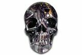 Realistic, Purple Banded Fluorite Skull #378695-1